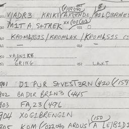 Eastern questionnaire, answ...