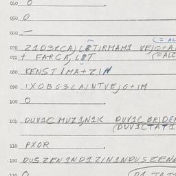 Eastern questionnaire, answ...