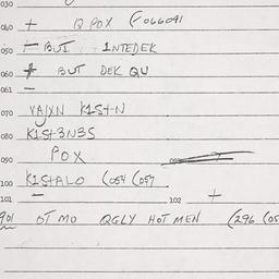 Eastern questionnaire, answ...