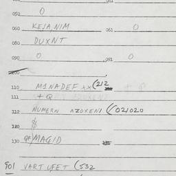 Eastern questionnaire, answ...