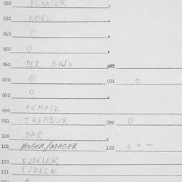 Eastern questionnaire, answ...