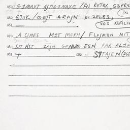 Eastern questionnaire, answ...