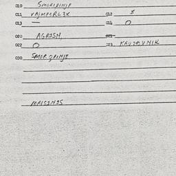 Eastern questionnaire, answ...