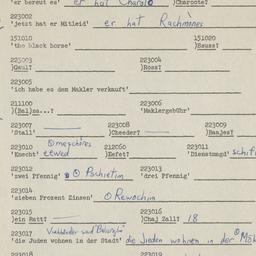 Western questionnaire, answ...