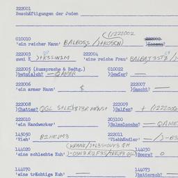 Western questionnaire, answ...