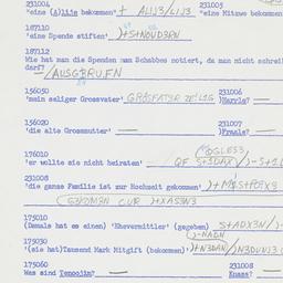 Western questionnaire, answ...