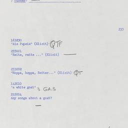 Western questionnaire, answ...