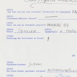 Western questionnaire, answ...