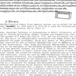Announcements, 2004-02-12. ...