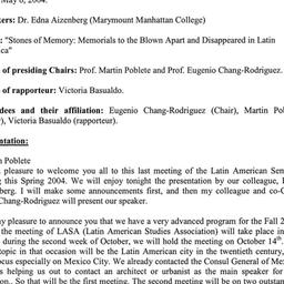Minutes, 2004-05-06. Latin ...