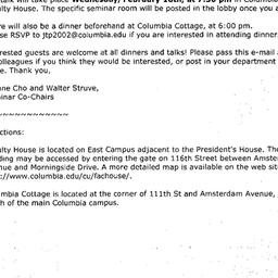 Announcements, 2005-02-16. ...