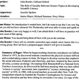 Minutes, 2004-12-15. Scient...