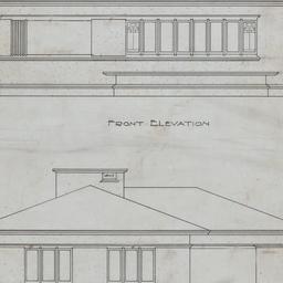 Front, rear elevations