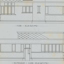 Side, entrance elevations