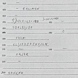 Eastern questionnaire, answ...