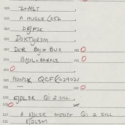 Eastern questionnaire, answ...