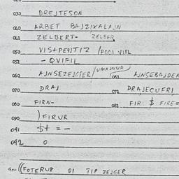 Eastern questionnaire, answ...
