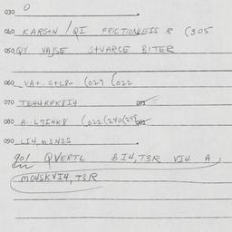 Eastern questionnaire, answ...