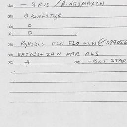 Eastern questionnaire, answ...