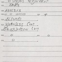 Eastern questionnaire, answ...