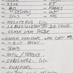 Eastern questionnaire, answ...