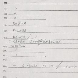 Eastern questionnaire, answ...