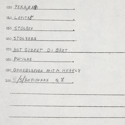 Eastern questionnaire, answ...