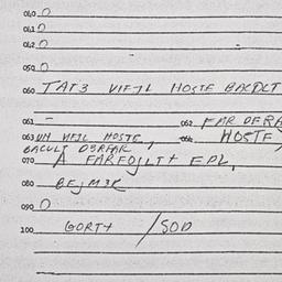 Eastern questionnaire, answ...