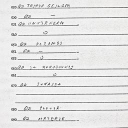 Eastern questionnaire, answ...