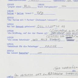 Western questionnaire, answ...