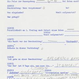 Western questionnaire, answ...