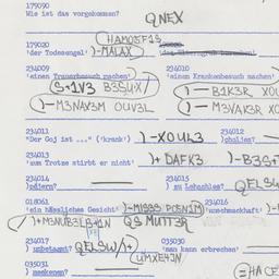 Western questionnaire, answ...