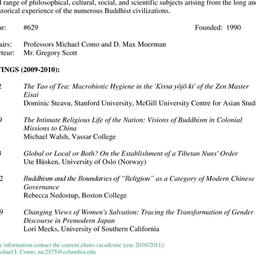 Schedules, Buddhist Studies...