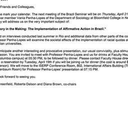 Announcements, 2005-04-21. ...