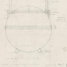 Fireplace kettle elevation