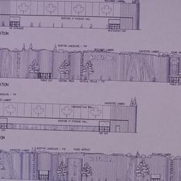Board 5. Building elevations.