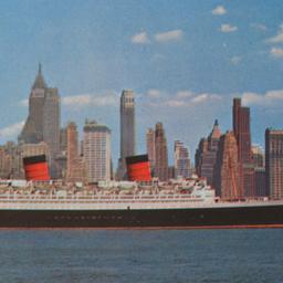 S.S. Queen Elizabeth Passin...