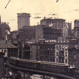 Curve on Elevated Railroad,...