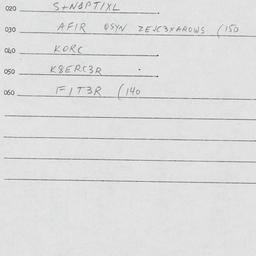 Eastern questionnaire, answ...