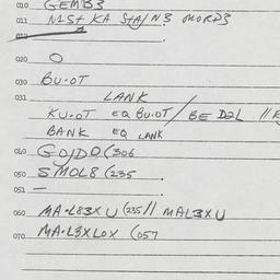 Eastern questionnaire, answ...
