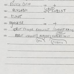 Eastern questionnaire, answ...