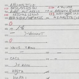 Eastern questionnaire, answ...