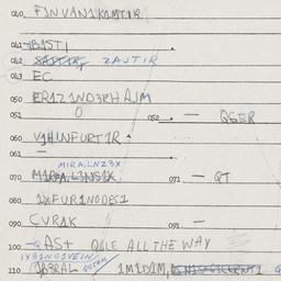 Eastern questionnaire, answ...