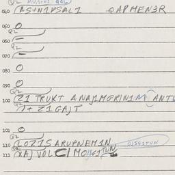Eastern questionnaire, answ...