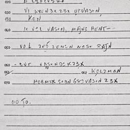 Eastern questionnaire, answ...