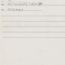 Eastern questionnaire, answ...