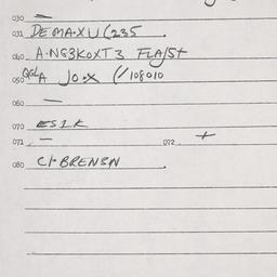 Eastern questionnaire, answ...