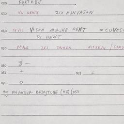 Eastern questionnaire, answ...