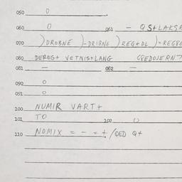 Eastern questionnaire, answ...