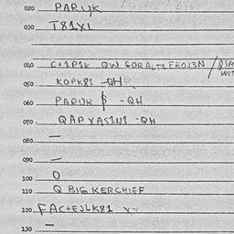 Eastern questionnaire, answ...